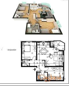 Dvoiposoban 67m2, povrat PDV! Telep